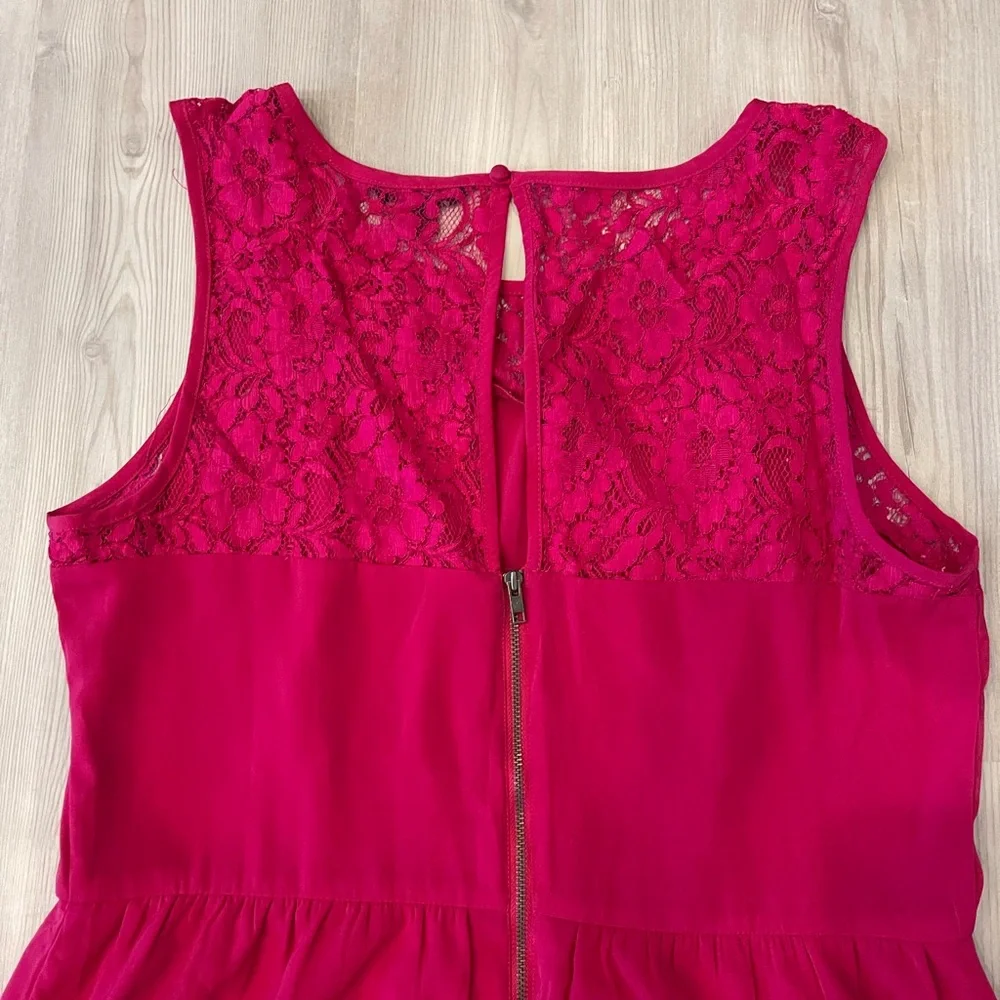American Eagle Pink Sleeveless Dress with Lace Detail - Picture 7 of 7